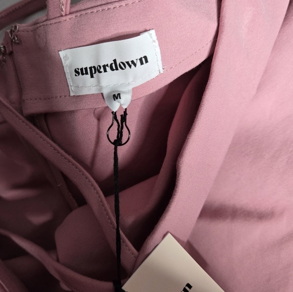 Superdown Tamella Mini Skirt Size Medium Pink Cut Out Barbie Barbiecore - Picture 4 of 6